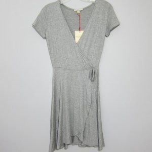Rolla Coster Wrap Dress V-neck S Gray Women New